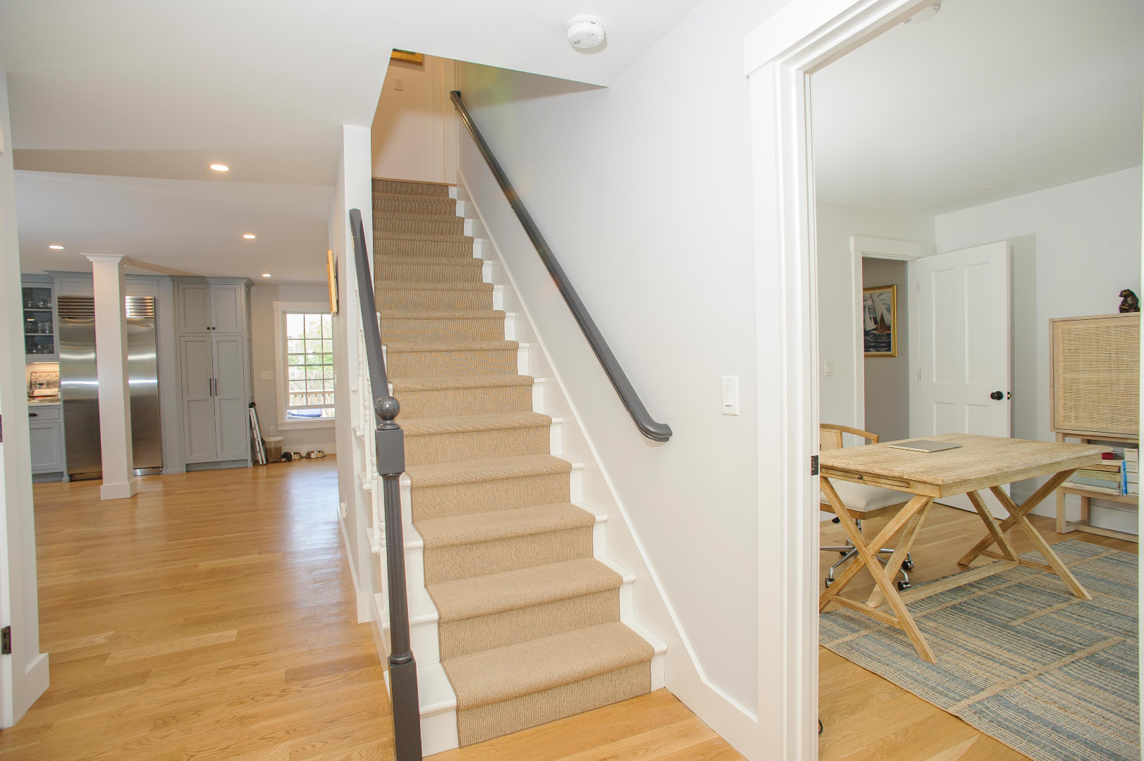 31 North Street Edgartown, MA 02539 - Photo 29 of 49 a view of a hallway with wooden floor and entryway