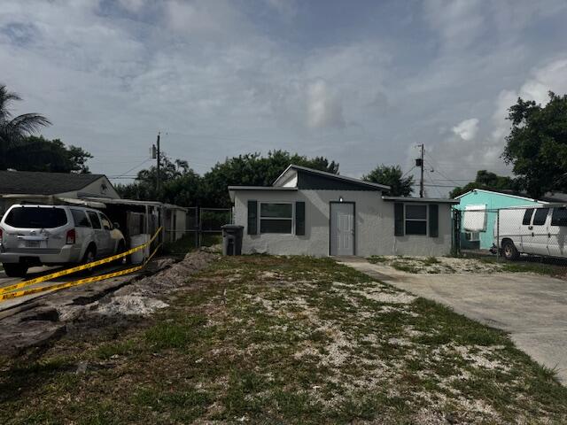 a view of a house with a patio