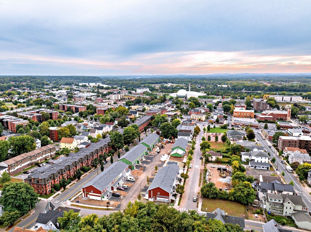 72 Central Street, Unit 407 Springfield, MA 01105 - Photo 5 of 25 an aerial view of residential building with city view