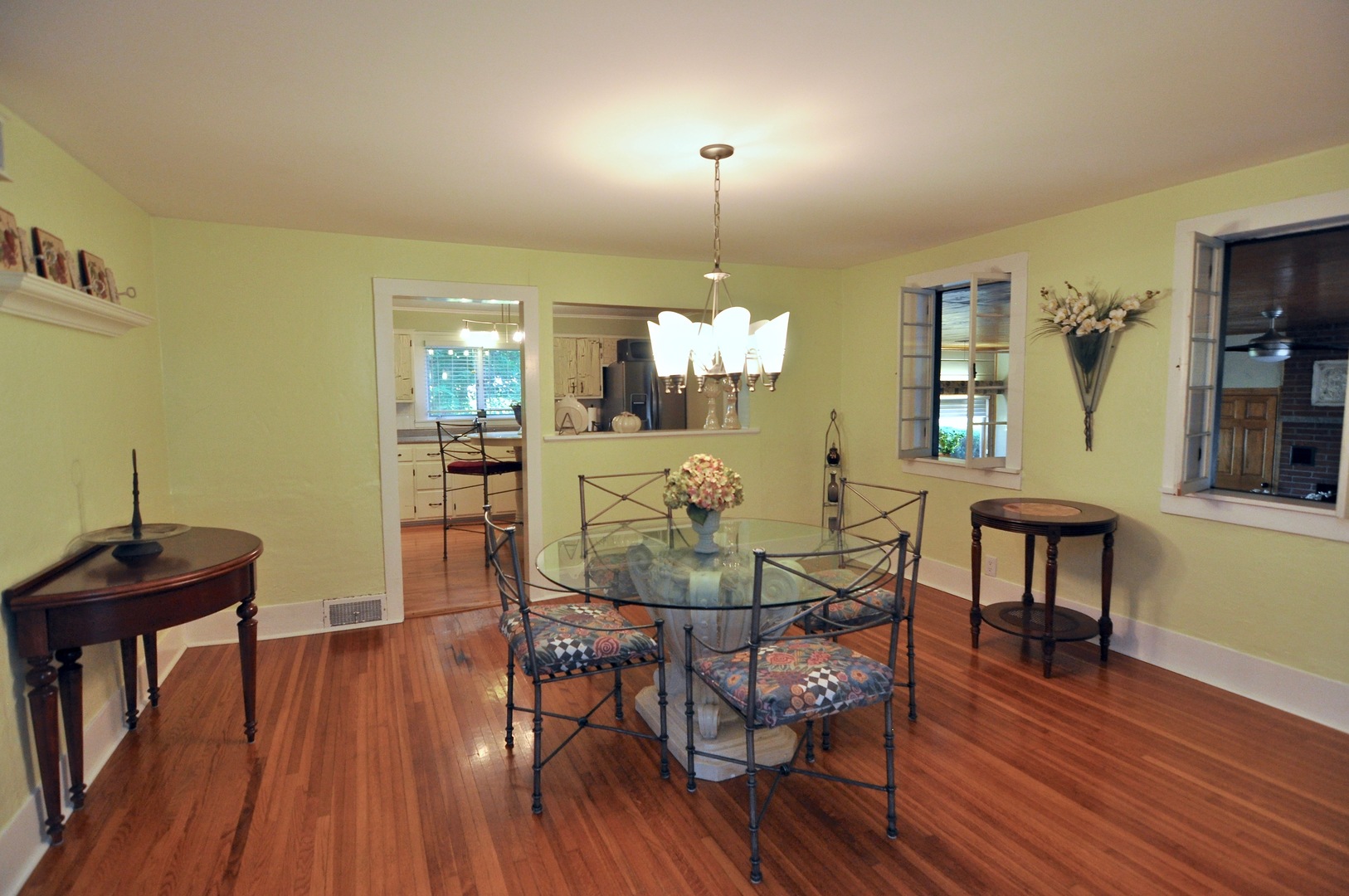 16053 Owens Road Hinckley, IL 60520 - Photo 42 of 68 a view of a dining room with furniture and wooden floor