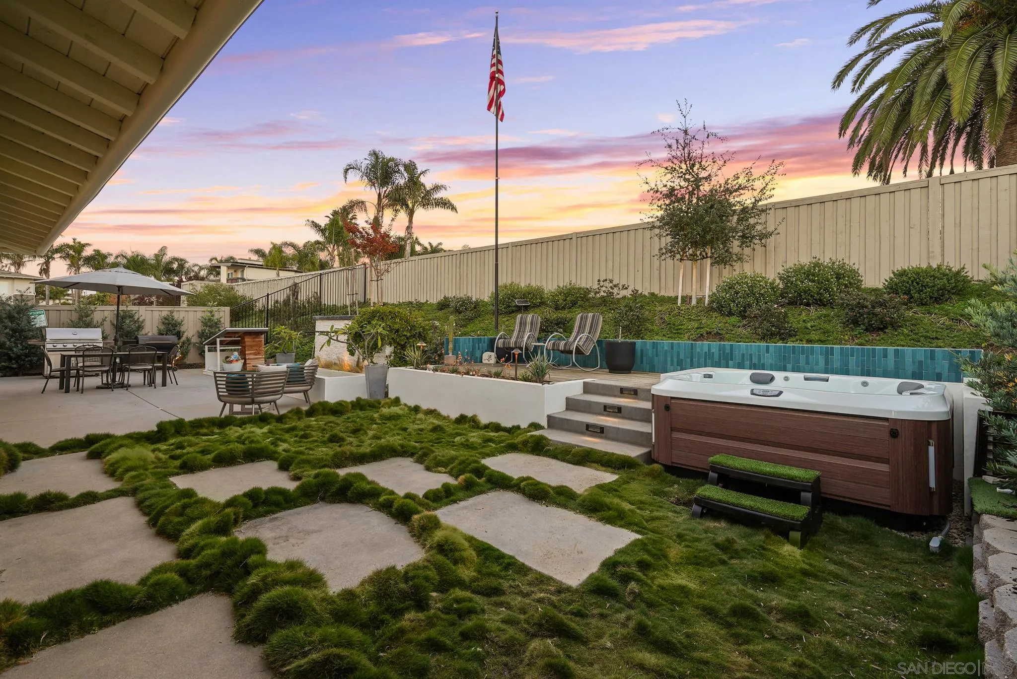 927 Moonstone Court Encinitas, CA 92024 - Photo 19 of 31 a view of a terrace with sitting area