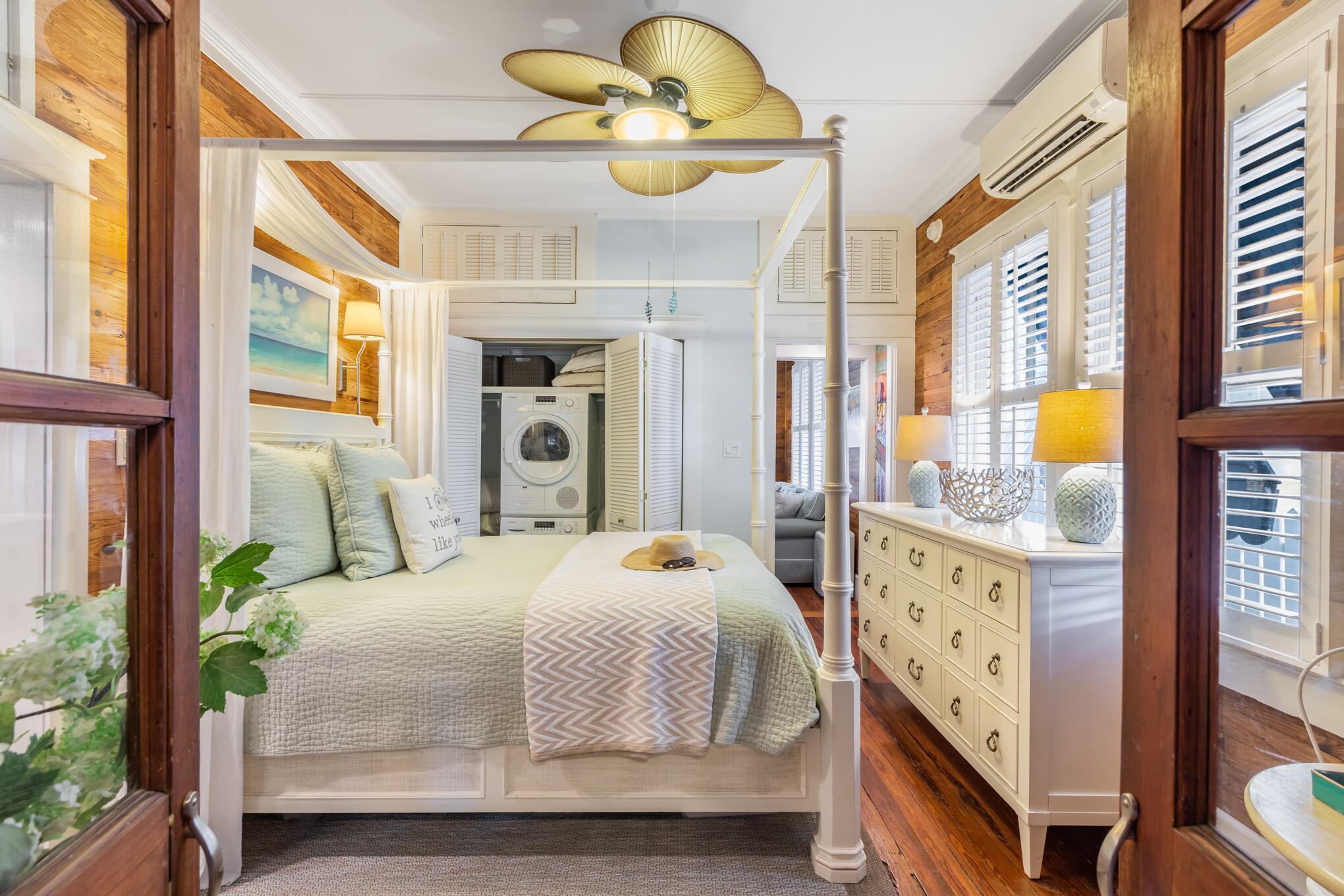 1203 Newton Street, Unit 1 Key West, FL 33040 - Photo 17 of 25 a bedroom with a bed dresser and window