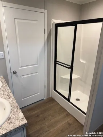 a view of front door