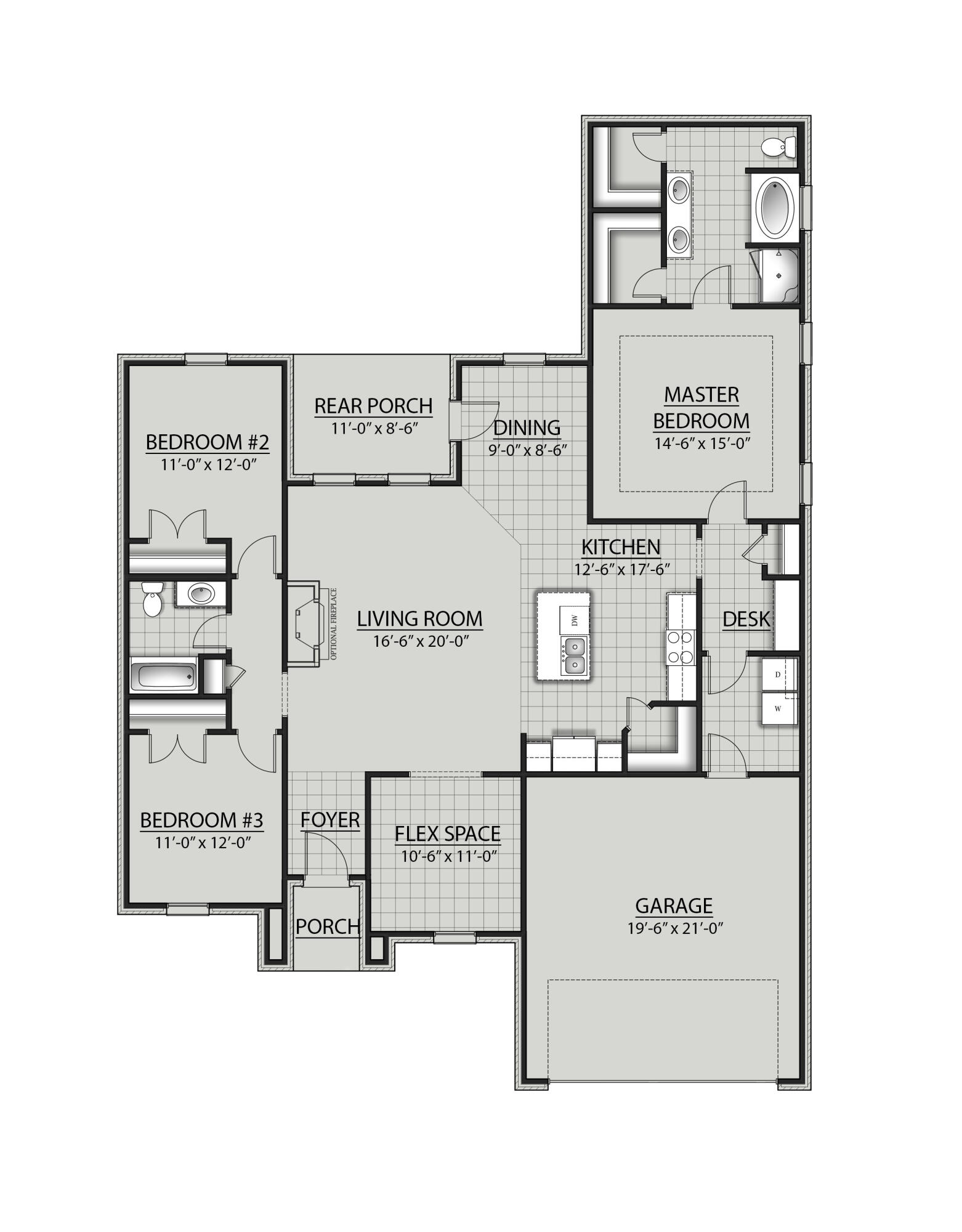 108 Splendor Run Ponce de Leon, FL 32455 - Photo 2 of 2 Roses D V - Floor Plan
