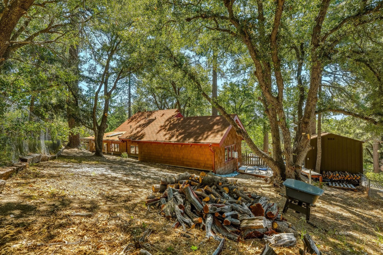 24945 Marion Ridge Drive Idyllwild, CA 92549 - Photo 40 of 53 a view of a backyard with large trees