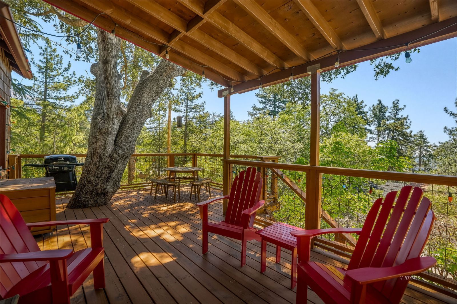 24945 Marion Ridge Drive Idyllwild, CA 92549 - Photo 9 of 53 a view of a chairs and table in the outdoor room