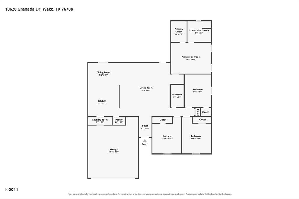 10620 Granada Drive Waco, TX 76708 - Photo 38 of 38 Floor plan