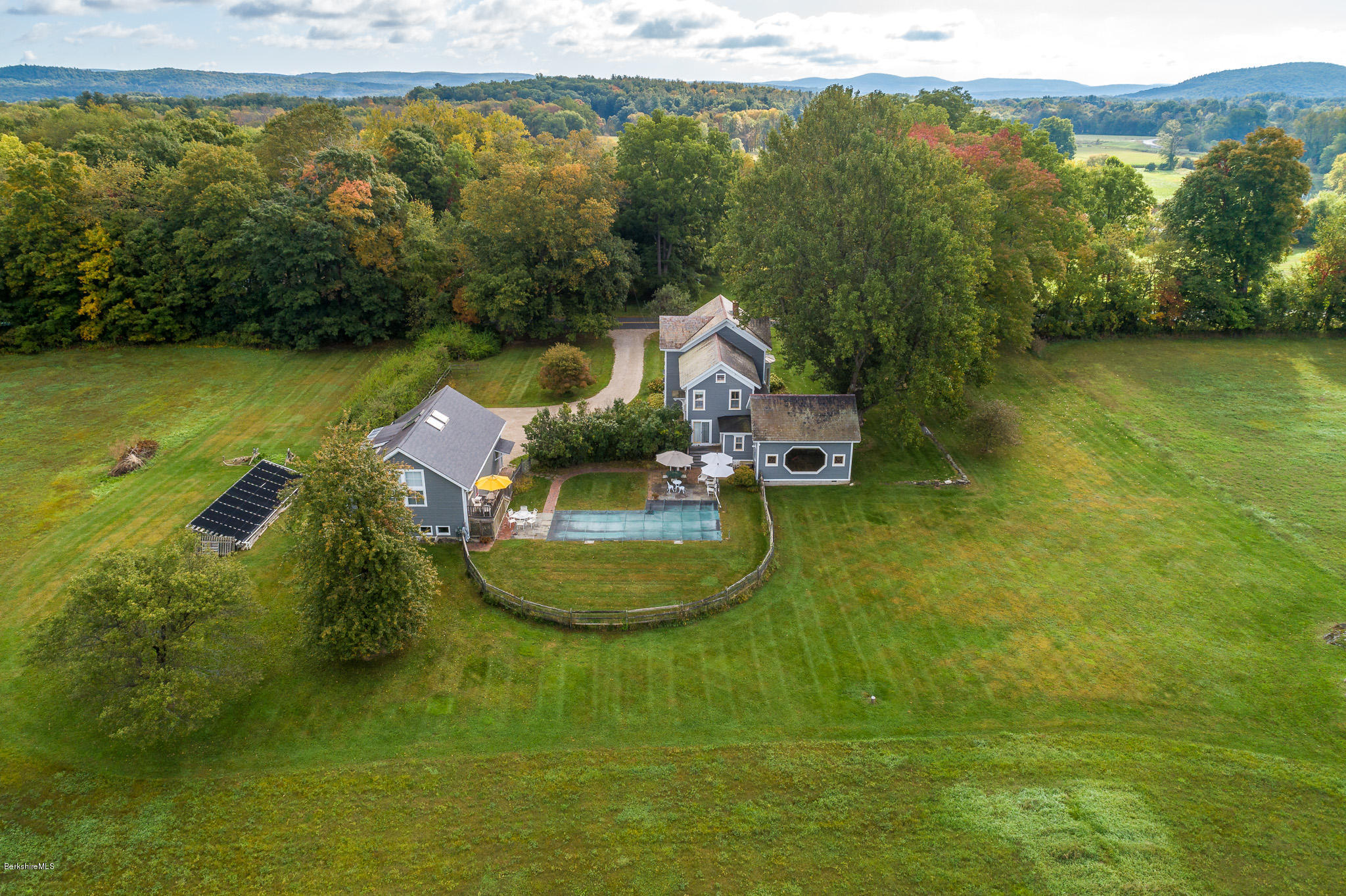 716 Rannapo Road Sheffield, MA 01257 - Photo 8 of 54 AERIAL LOOKING EAST