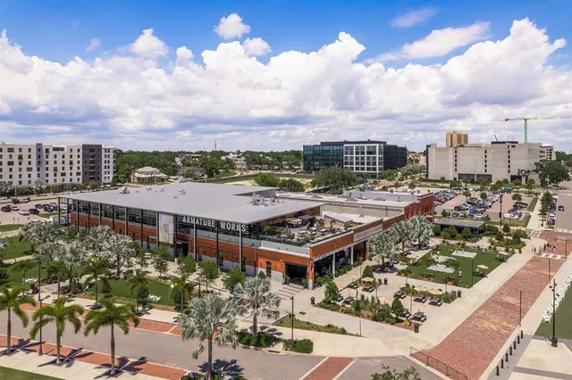 a view of a ocean with city view