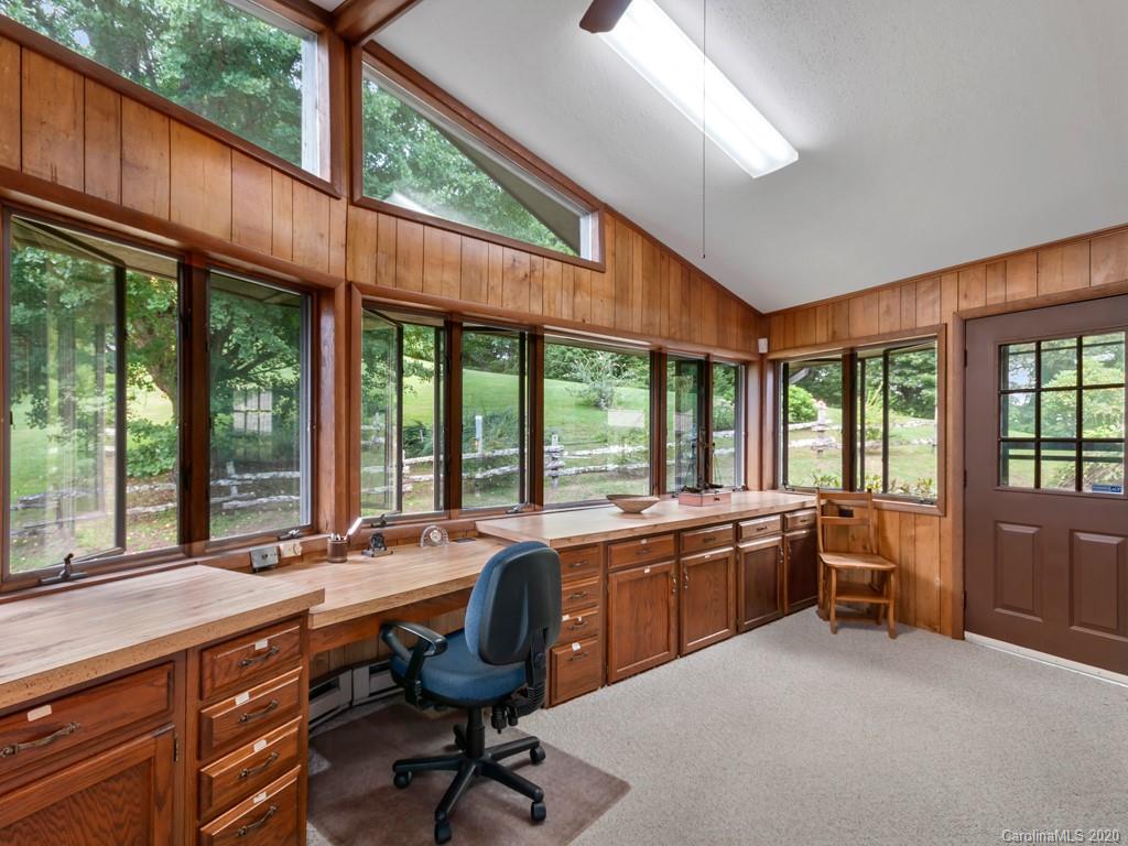 1263 Up Over Road Canton, NC 28716 - Photo 18 of 48 a view of a workspace with a large window
