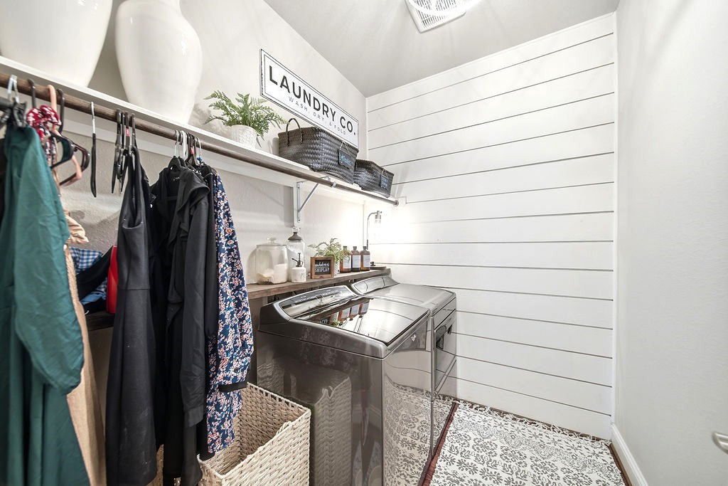 9614 Carson Lane Iowa Colony, TX 77583 - Photo 20 of 50 Shiplap in the laundry room? Yes please!