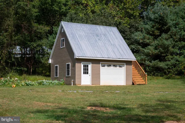 a view of outdoor space with seating area