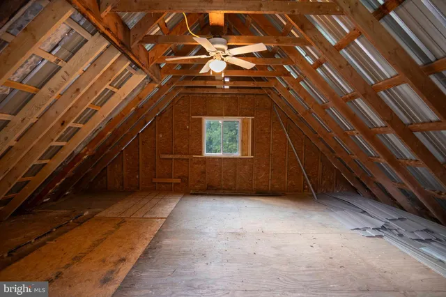 a view of a bench in a garden