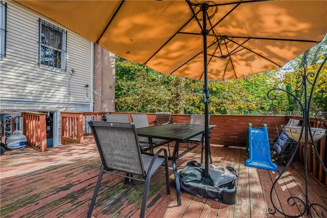 a view of chair and tables in the patio