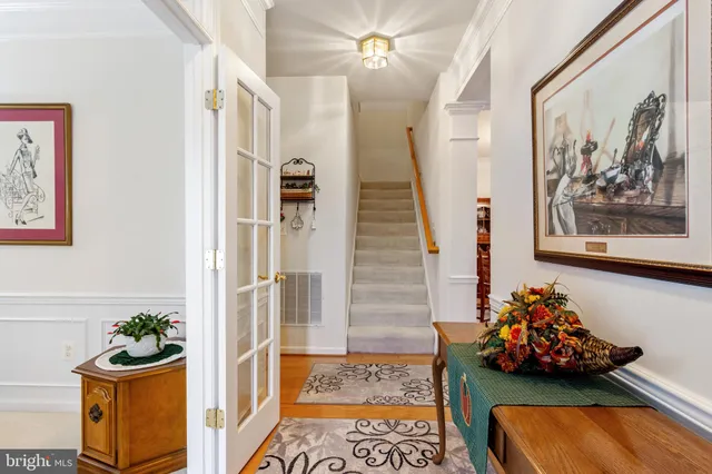 a front view of a house with entryway