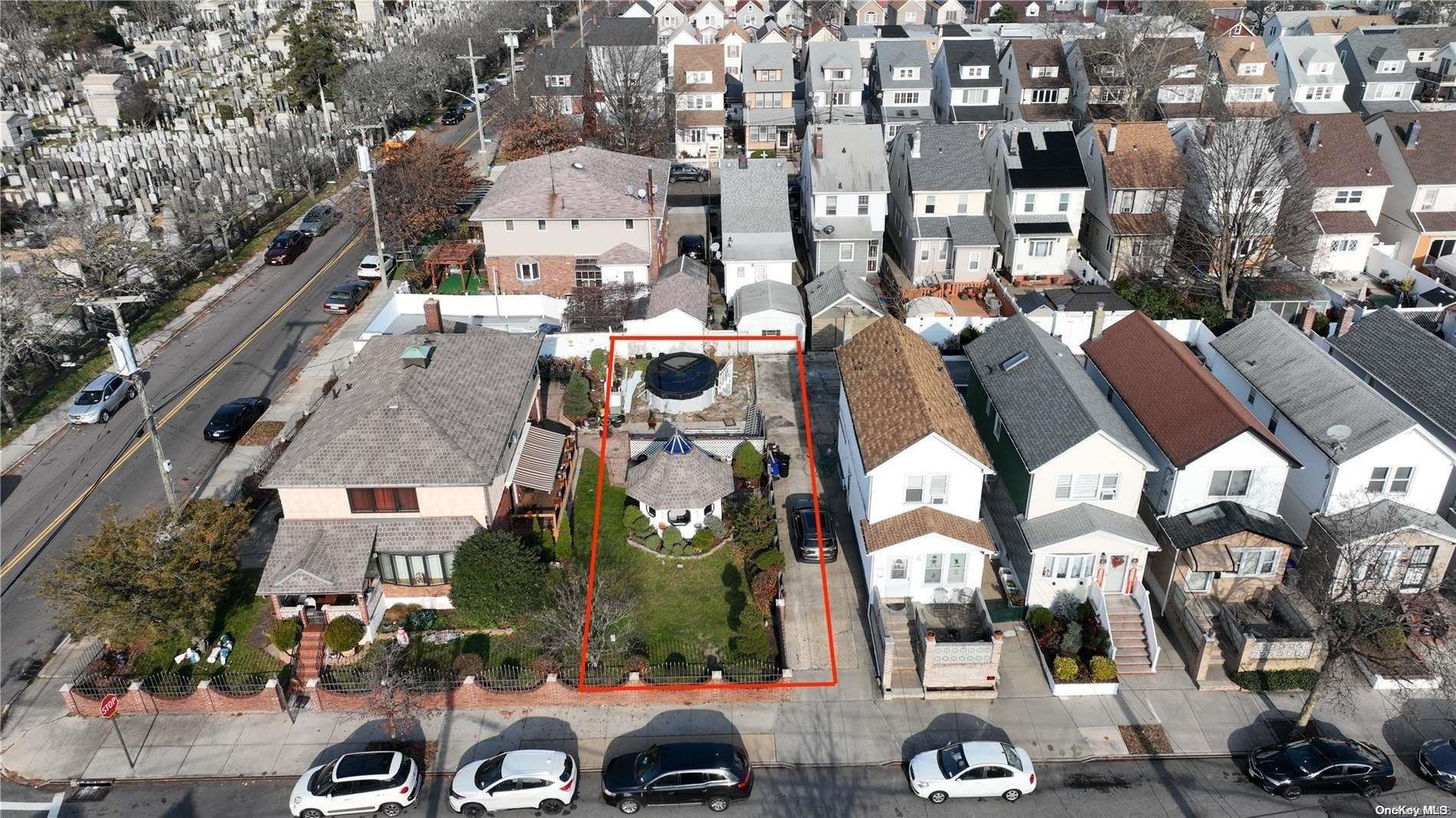 an aerial view of multiple house