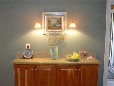 71 Upland Circle Brewster, MA 02631 - Photo 15 of 29 a bathroom with a granite countertop sink and a mirror