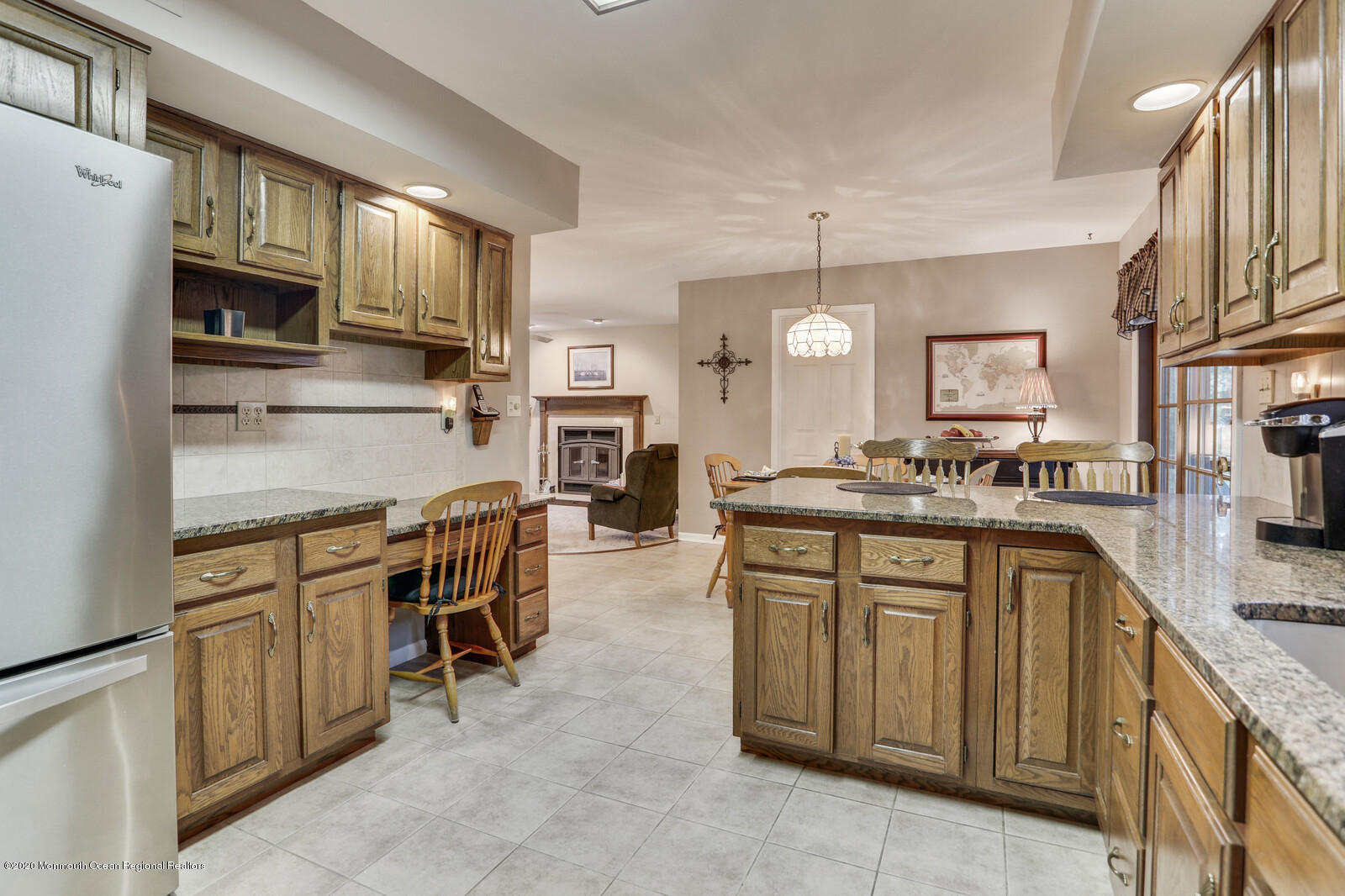 512 Province Line Road Allentown, NJ 08501 - Photo 12 of 38 a kitchen with stainless steel appliances granite countertop a sink and cabinets