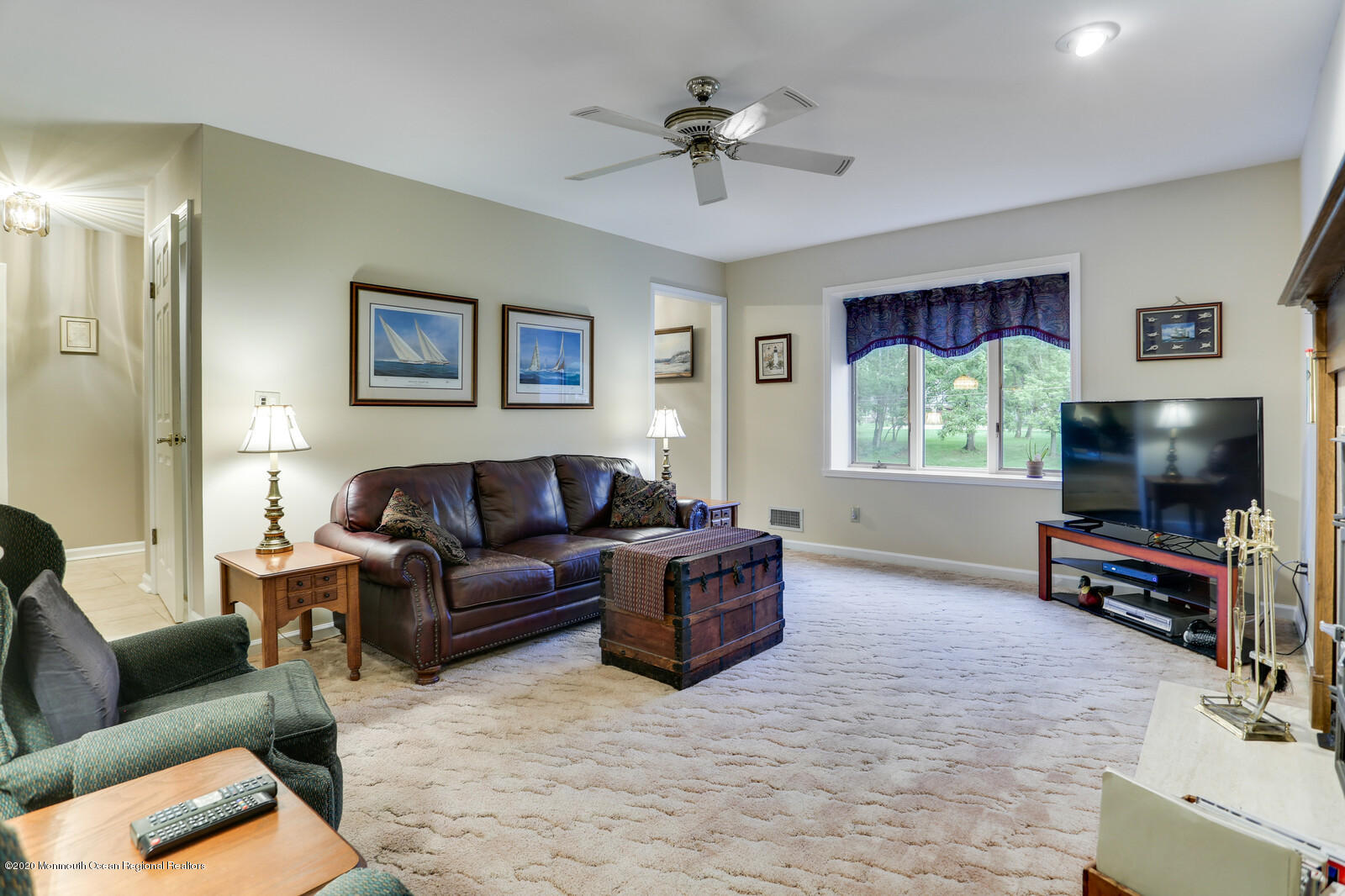 512 Province Line Road Allentown, NJ 08501 - Photo 20 of 38 a living room with furniture and a flat screen tv