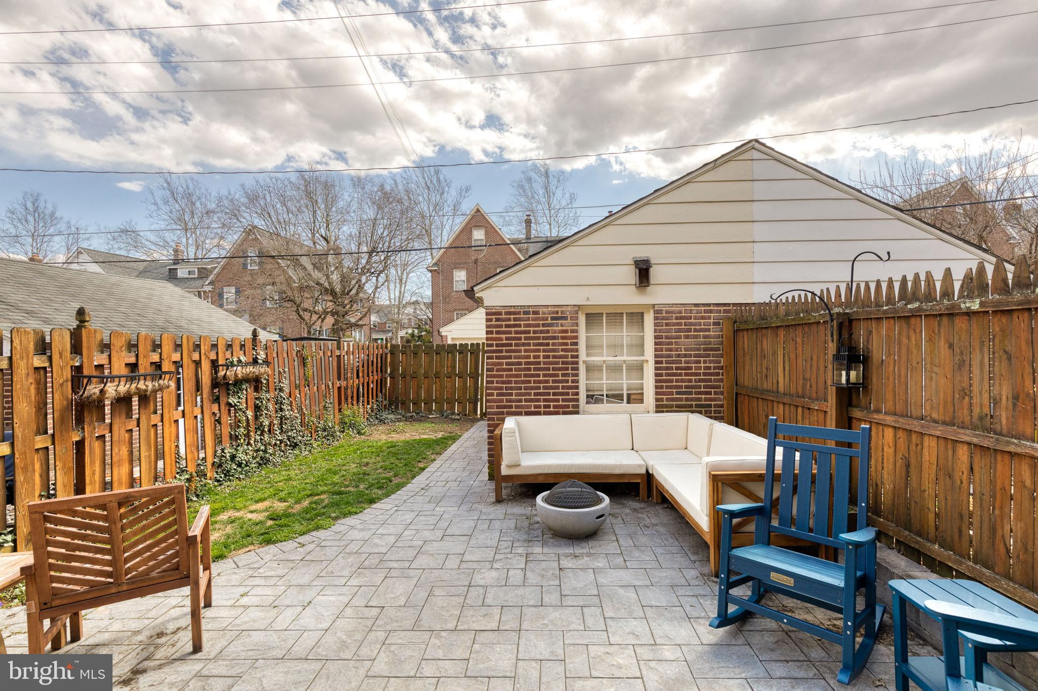 217 Dunkirk Road Baltimore, MD 21212 - Photo 28 of 31 Bluestone patio, privacy fence and detached garage