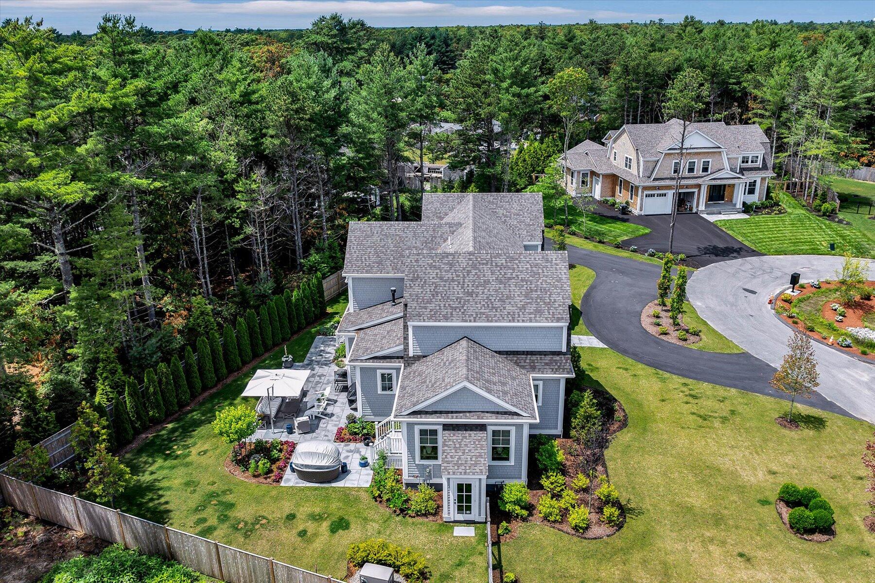 14 Willow Circle Mashpee, MA 02649 - Photo 4 of 60 an aerial view of a house with garden space and street view