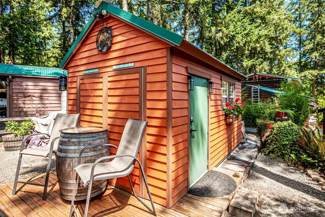 a view of outdoor space and deck