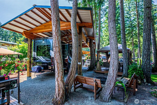 a view of a chairs and tables in the patio