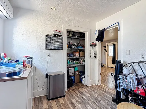 a room with storage and utility