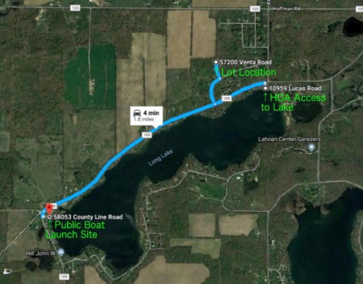 Lot 56 Venta Road Three Rivers, MI 49093 - Photo 3 of 8 Directions to Boat Launch and HOA Access