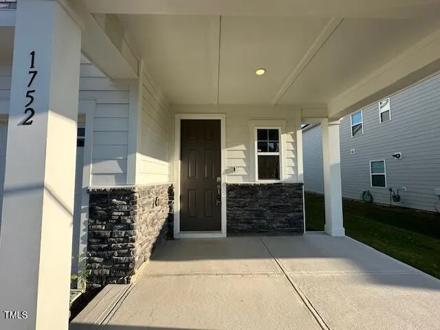 a view of front door of a house