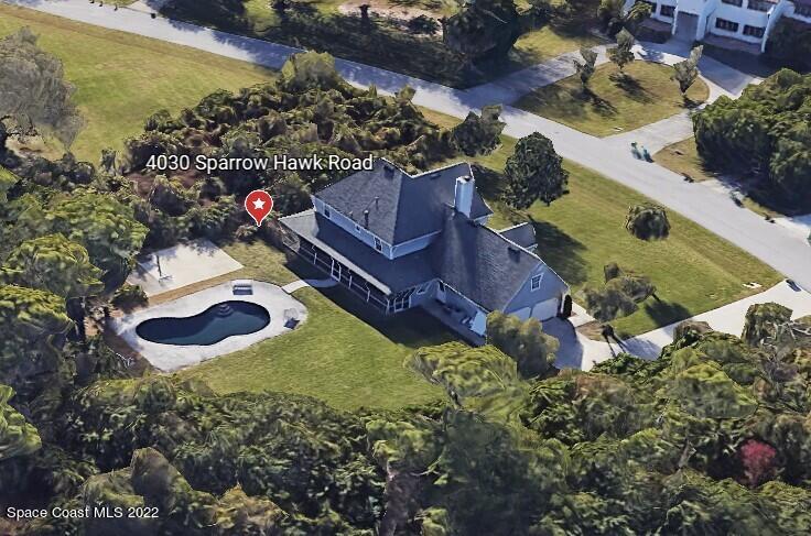 4030 Sparrow Hawk Road Melbourne, FL 32934 - Photo 3 of 46 Aerial back