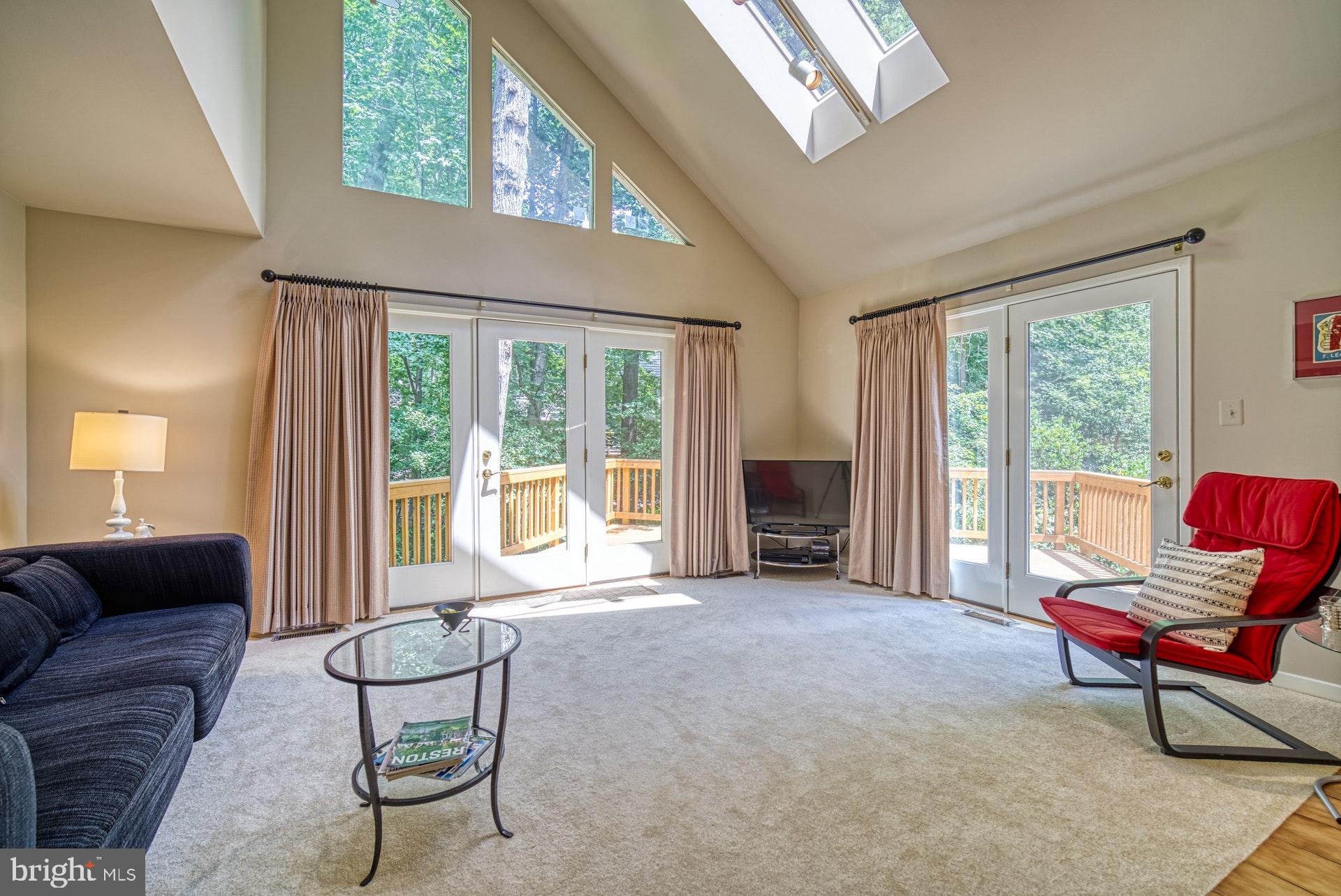 11517 Turnbridge Lane Reston, VA 20194 - Photo 5 of 45 Living Room opens to deck on two sides