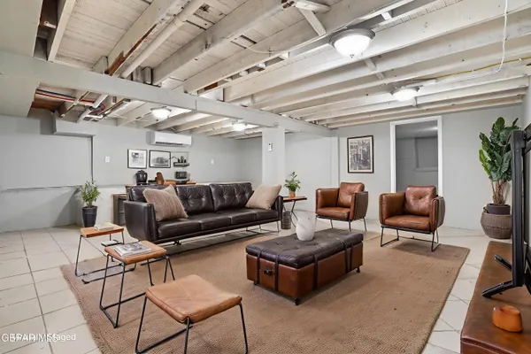 a view of a room with an empty space