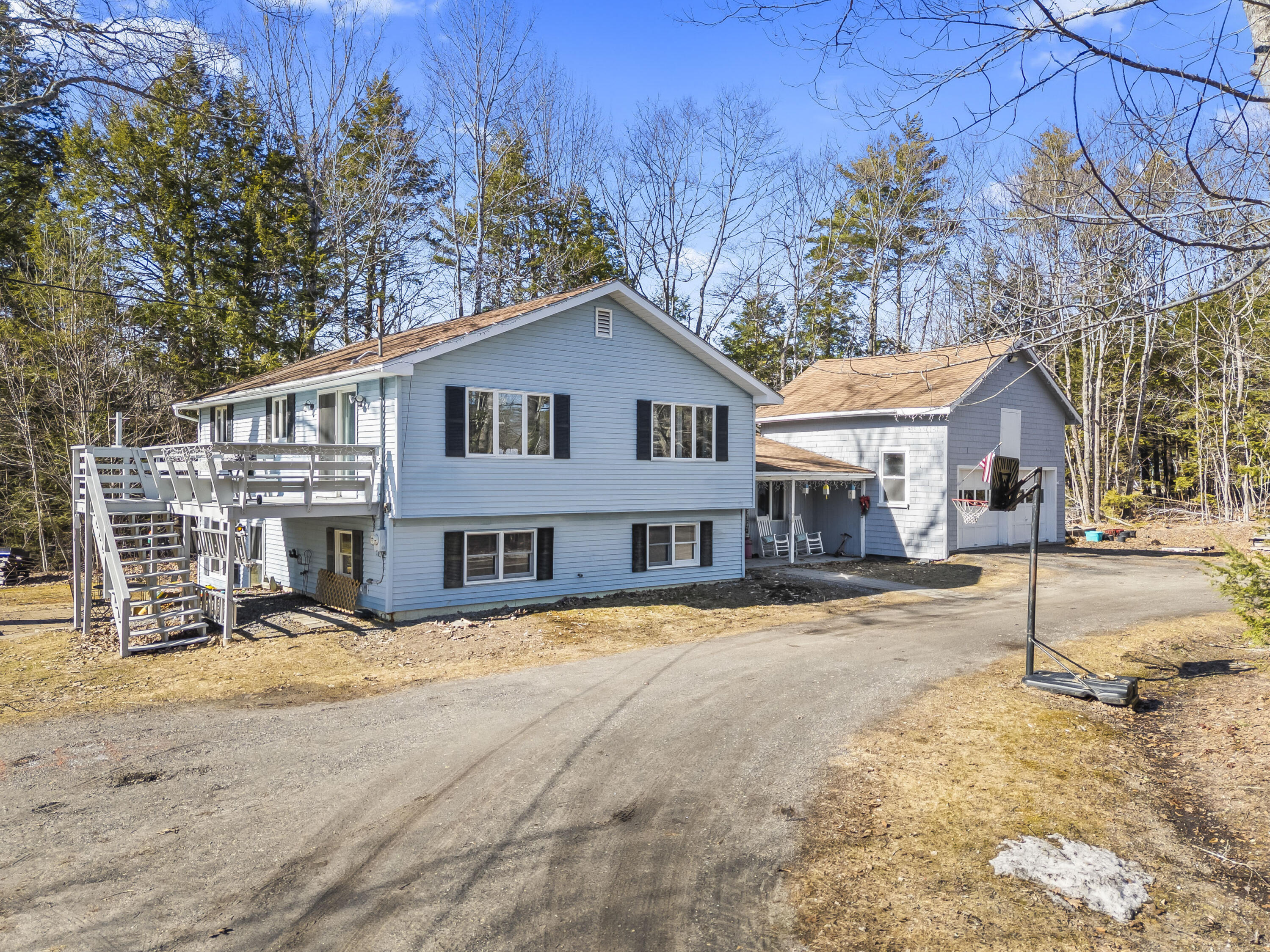 1072 Middle Road Woolwich, ME 04579 - Photo 2 of 55 Front of house/ deck off of the kitchen
