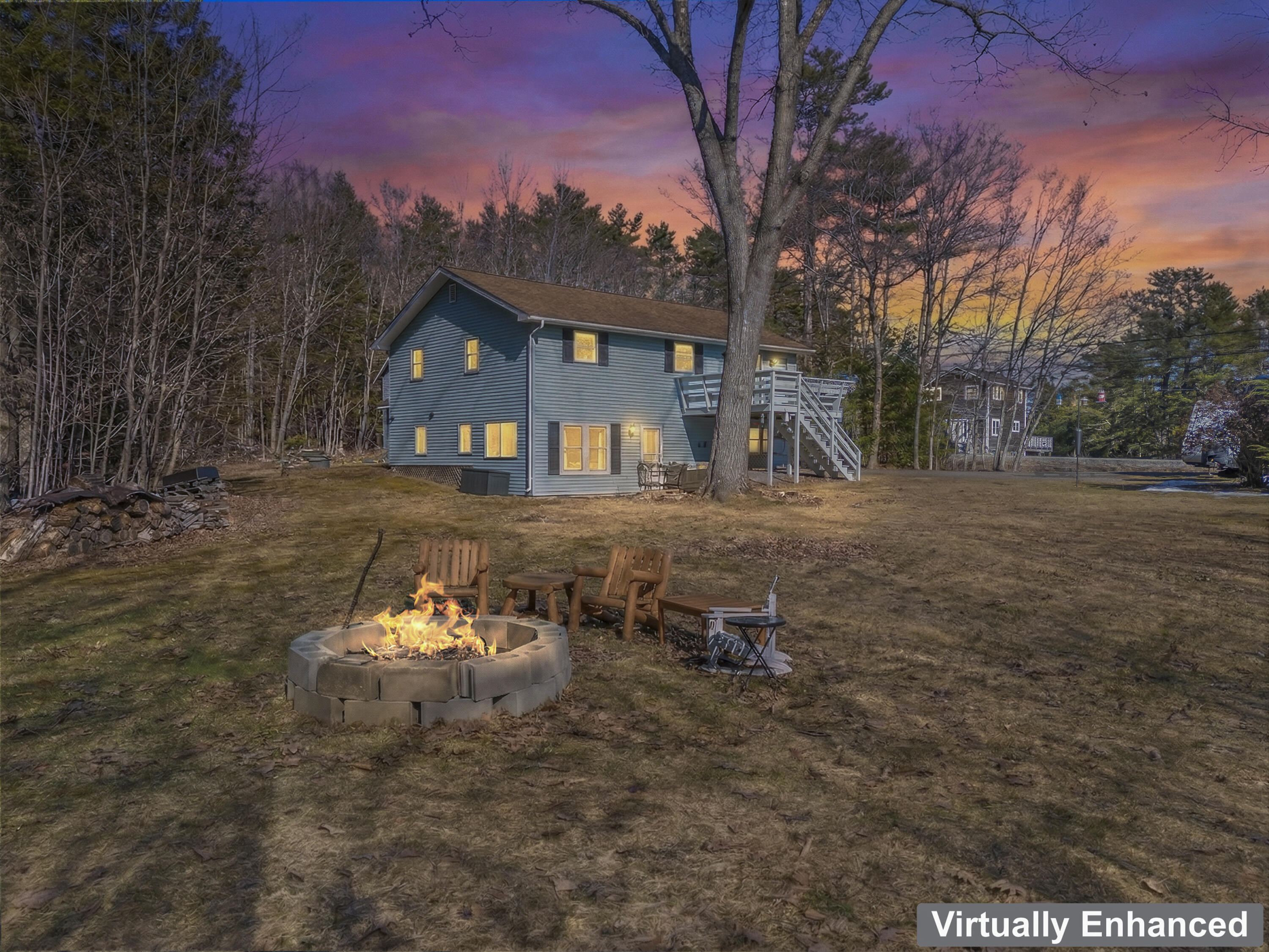 1072 Middle Road Woolwich, ME 04579 - Photo 53 of 55 Backyard Firepit