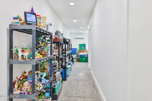 a view of a storage area with a lot of stuff