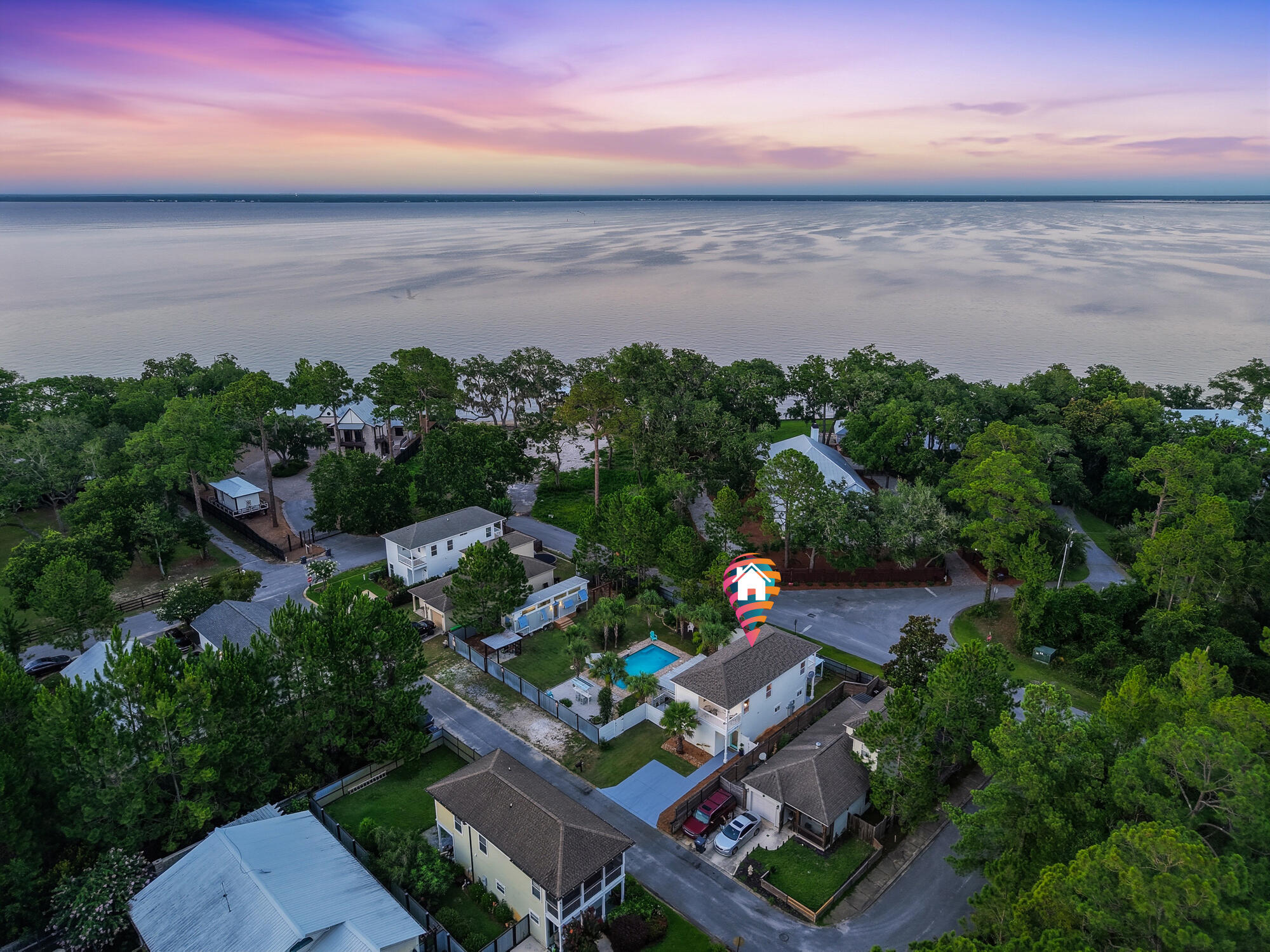 16 Pine Tree Way Santa Rosa Beach, FL 32459 - Photo 5 of 82 16 pine tree wy twilight drone - awp med