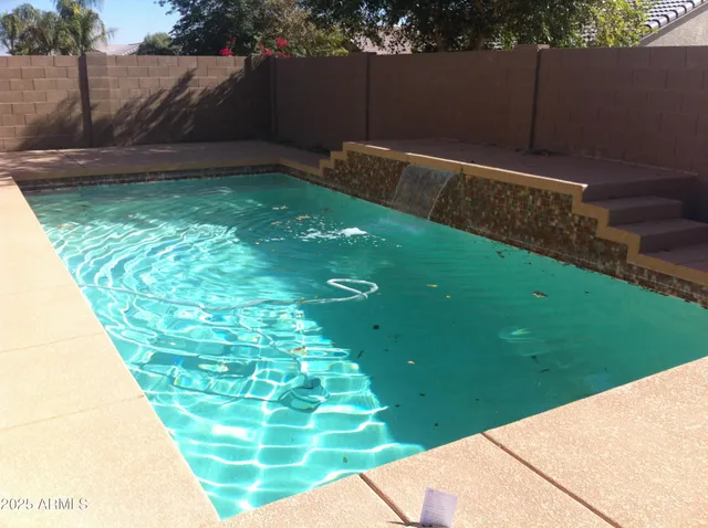 a backyard with a garden