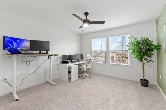 a view of workspace with washing machine