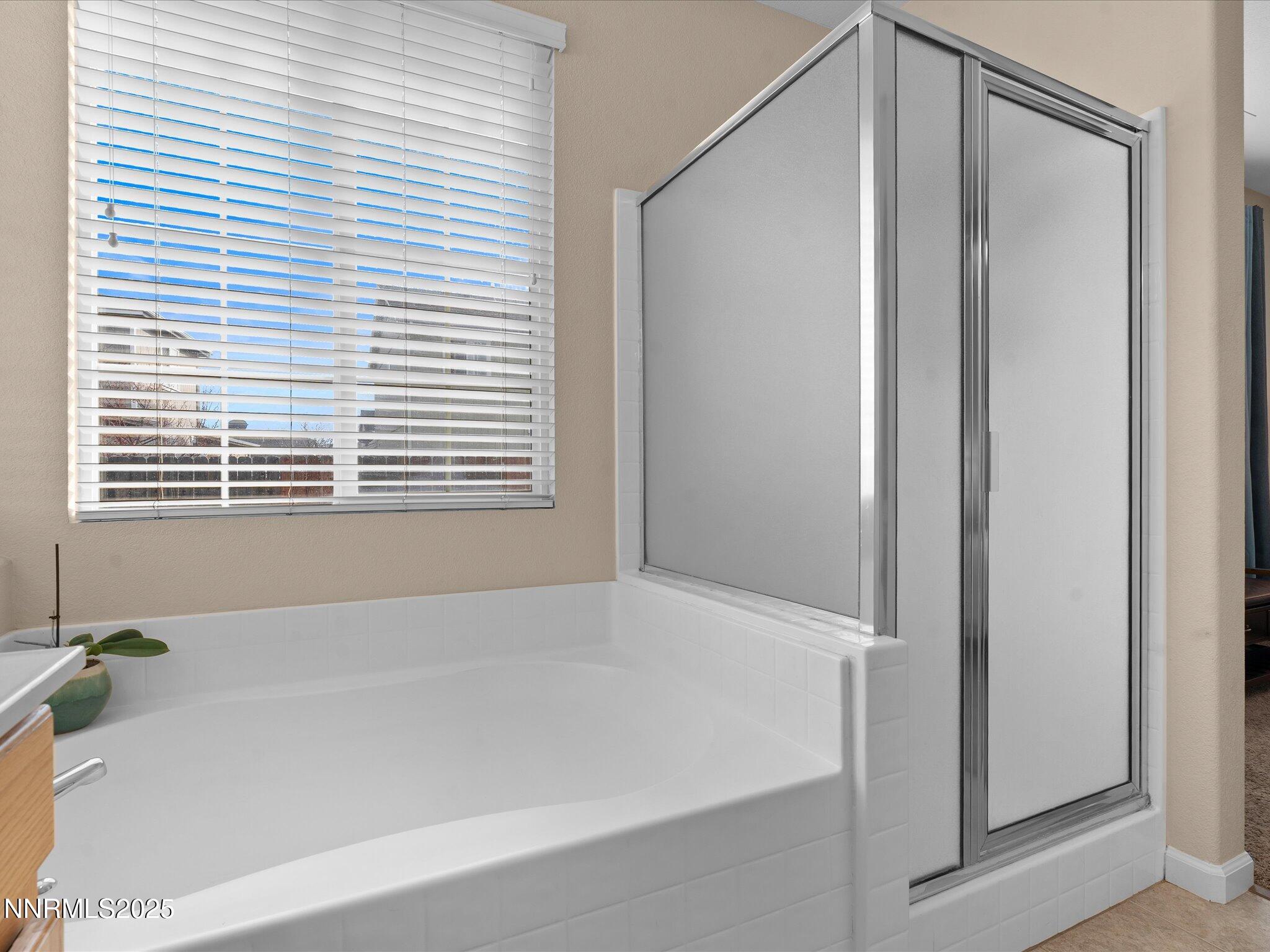 8934 Sorcha Street Reno, NV 89506 - Photo 29 of 60 a bathroom with a bathtub and a window