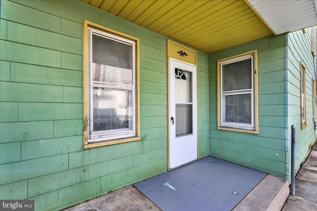 a view of a front door of a house