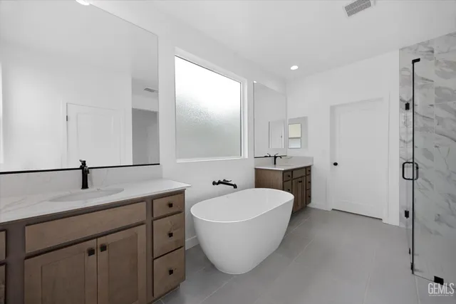 a view of a bathroom with shower