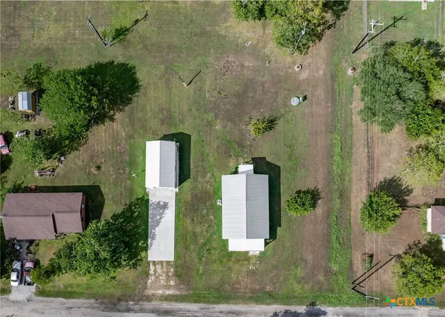 an aerial view of multiple house