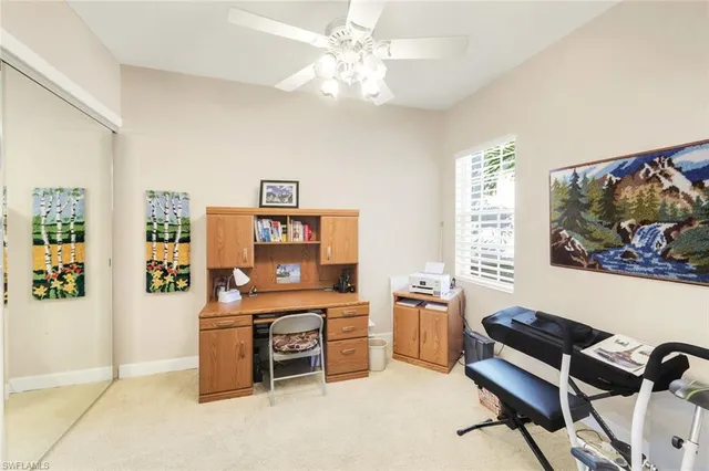 a room with furniture and window