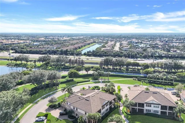 a view of a city with a lake view