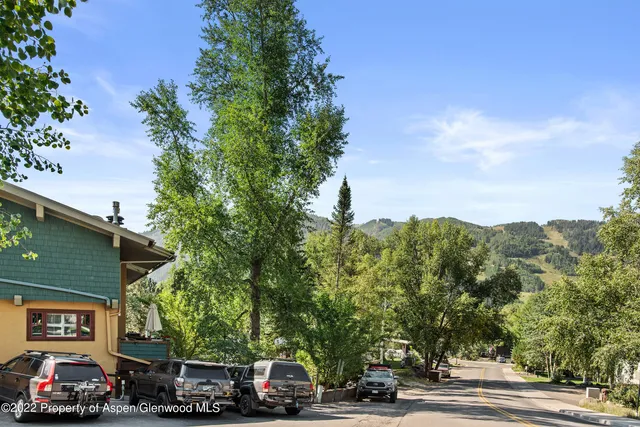 a car parked on the side of a street