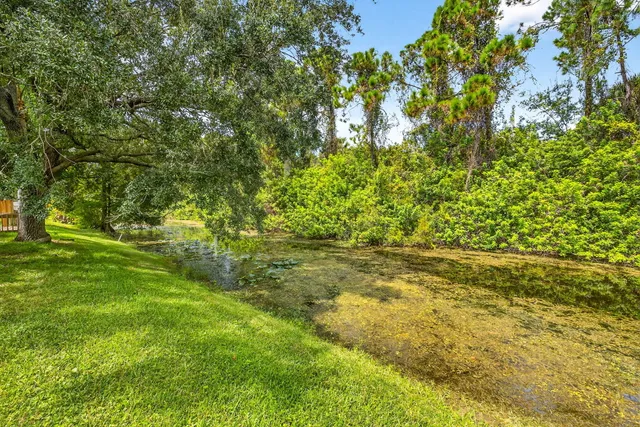 a view of yard with green space