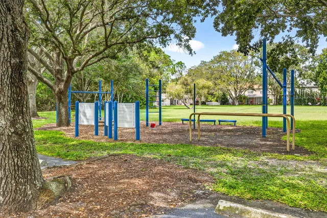 a view of a park with entertaining space