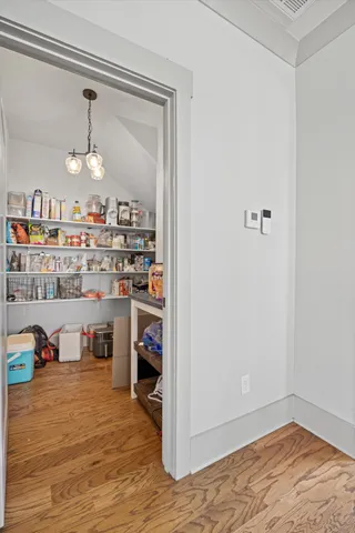 a room with storage and utility