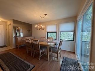 19 Lookout Loop Burnsville, NC 28714 - Photo 15 of 30 a view of a dining room with furniture window and wooden floor